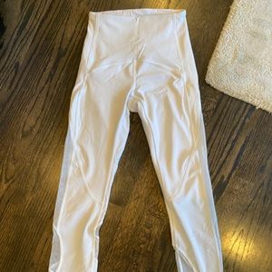 Lululemon White Clear the Court Leggings